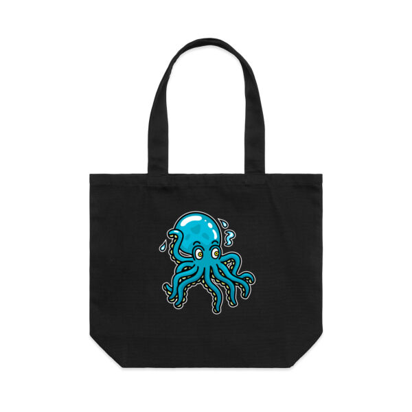Octo in Blue - AS Colour Shoulder Tote Bag Thumbnail