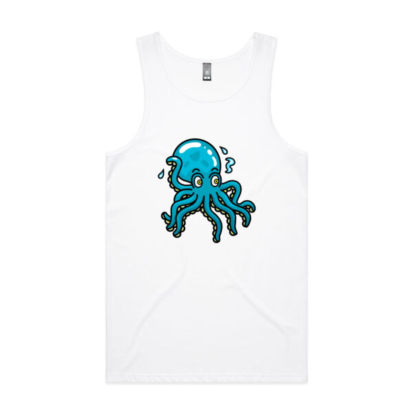 Octo in Blue - AS Colour - Men's Lowdown Singlet Thumbnail