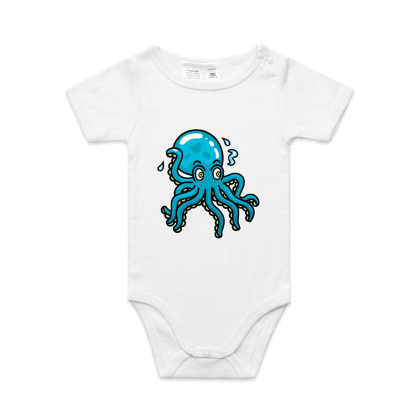 Octo in Blue - AS Colour - Baby 'Mini-me' Onesie Romper Thumbnail