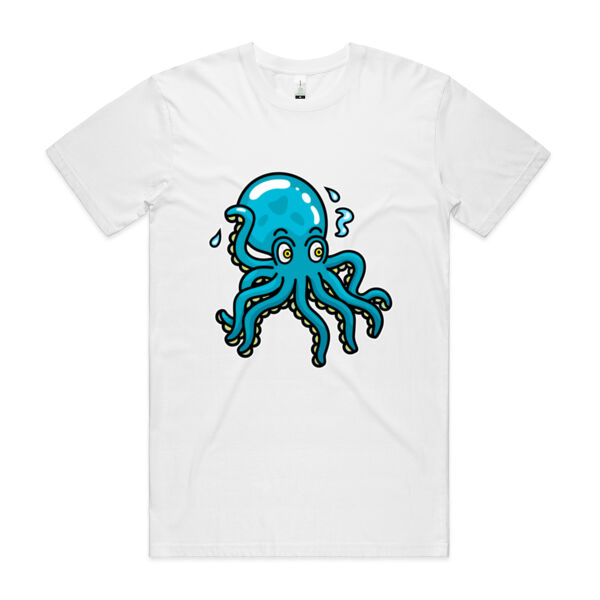 Octo in Blue - AS Colour - Organic Staple Tee Thumbnail