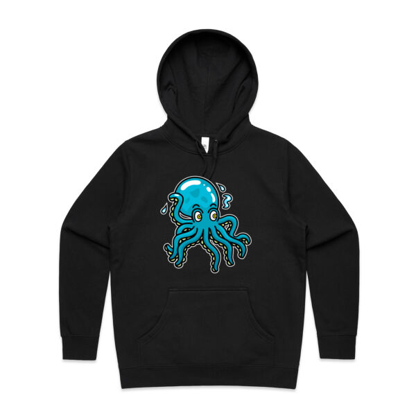 Octo in Blue - AS Colour - Women's Stencil Hood Thumbnail