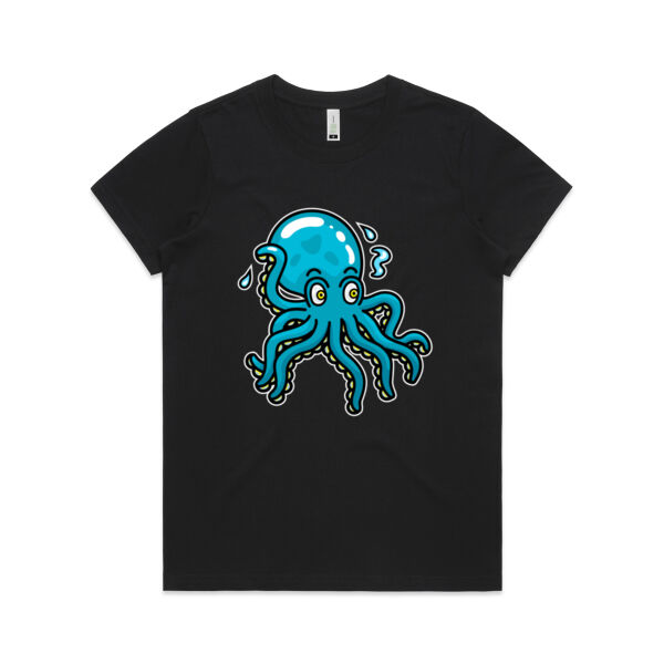 Octo in Blue - AS Colour - Women's  Maple ORGANIC Tee Thumbnail