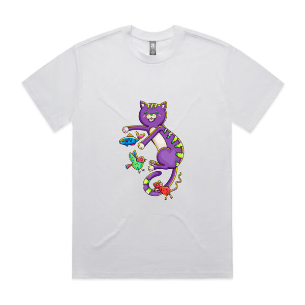 Purple Cat & Friends - AS Colour - Men's Heavy Tee Thumbnail
