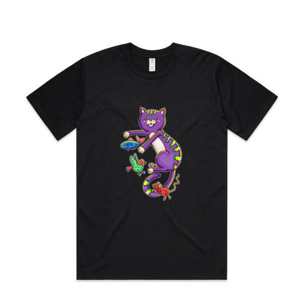 Purple Cat & Friends - AS Colour - Mens Classic Minus Tee Thumbnail