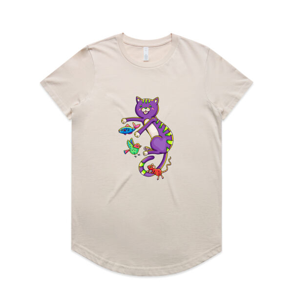 Purple Cat & Friends - AS Colour - Women's Maple Curve Tee Thumbnail