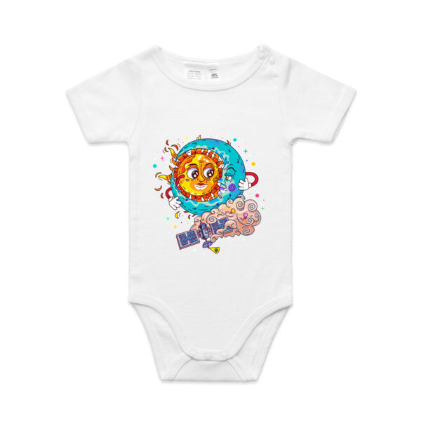 Sun & Moon Embrace - AS Colour - Baby 'Mini-me' Onesie Romper Thumbnail