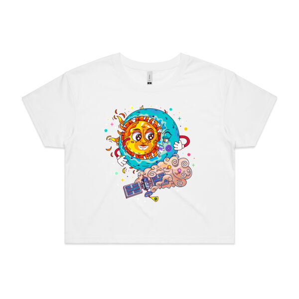 Sun & Moon Embrace - AS Colour - Women's Crop Tee Thumbnail