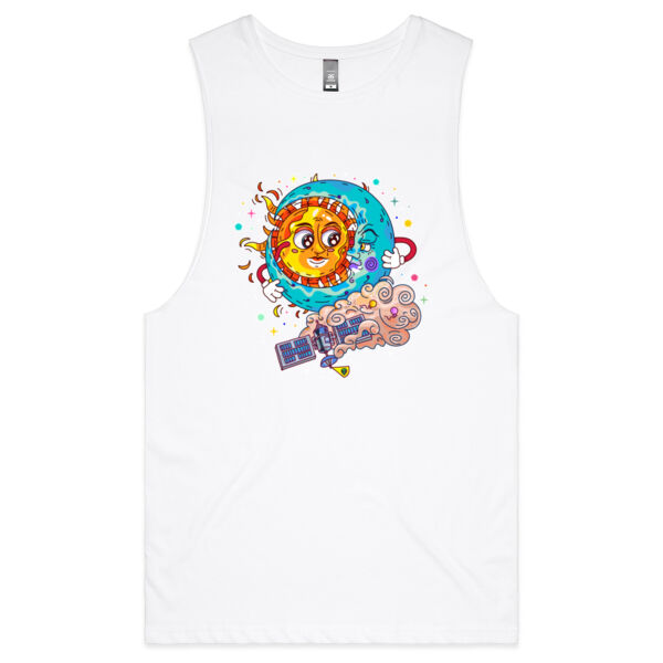 Sun & Moon Embrace - AS Colour - Barnard Tank Top - Muscle Tee Thumbnail
