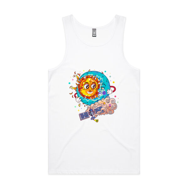 Sun & Moon Embrace - AS Colour - Men's Lowdown Singlet Thumbnail