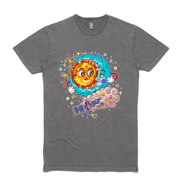 Sun & Moon Embrace - AS Colour Stone Wash Staple Tee Thumbnail