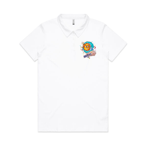 Sun & Moon Embrace - AS Colour - Amy Womens Polo Shirt Thumbnail