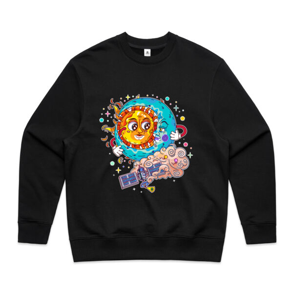 Sun & Moon Embrace - AS Colour - Men's Heavy Crew Thumbnail