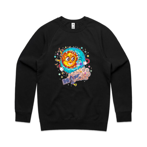 Sun & Moon Embrace - AS Colour - Men's Supply Crew Sweatshirt Thumbnail