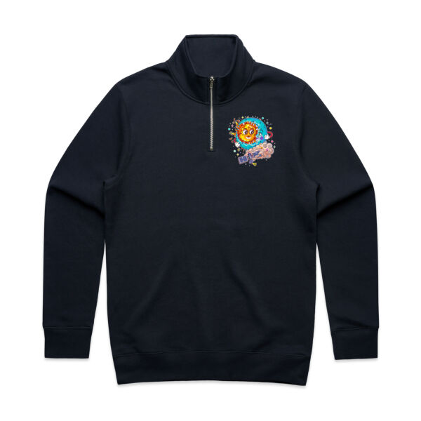 Sun & Moon Embrace - AS Colour - Mens Stencil Half Zip  Thumbnail