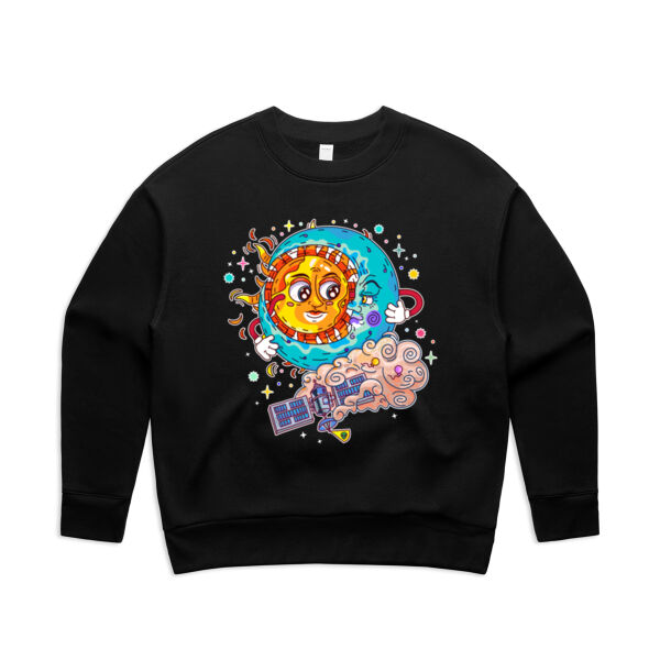 Sun & Moon Embrace - AS Colour - Women's Relax Crew Thumbnail