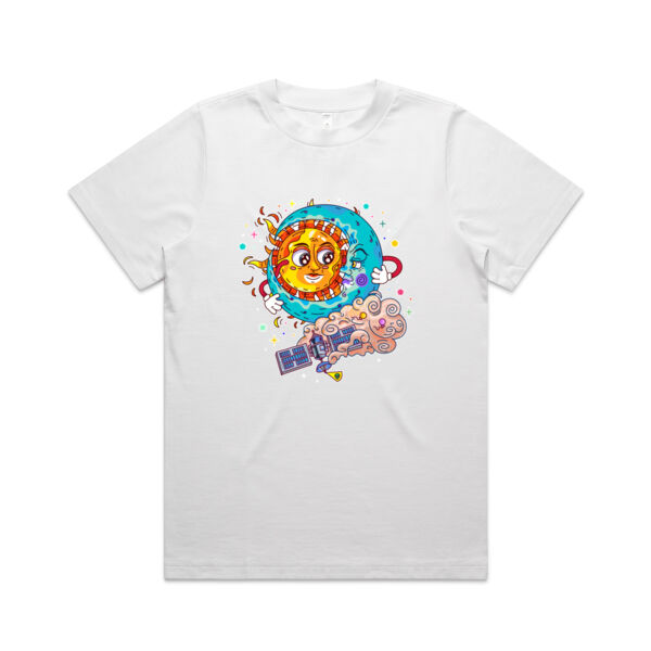 Sun & Moon Embrace - AS Colour - Women's Heavy Tee Thumbnail