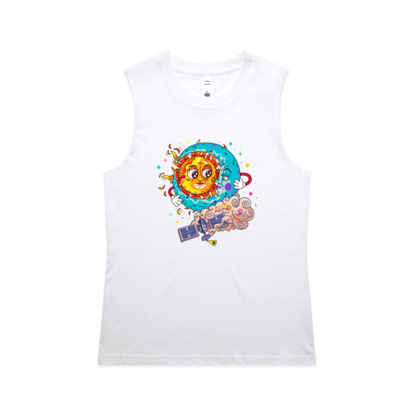 Sun & Moon Embrace - AS Colour - Women's Maple Tank Thumbnail