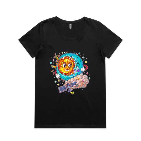 Sun & Moon Embrace - AS Colour - Women's Maple Scoop Tee Thumbnail