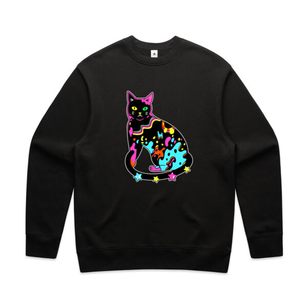 Neon Meow - AS Colour - Men's Relax Crew Thumbnail