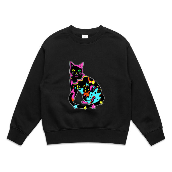 Neon Meow - AS Colour - Kids Relax Crew Thumbnail