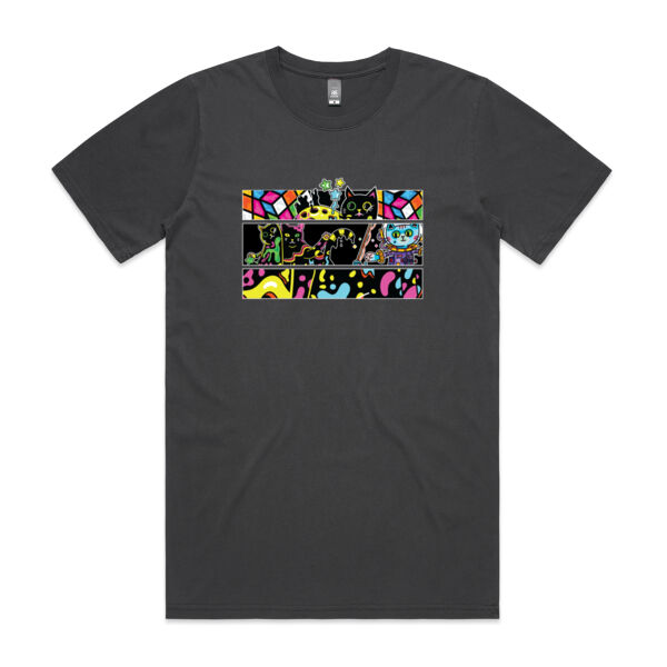Fluro Cat Universe - AS Colour - Faded Tee Thumbnail