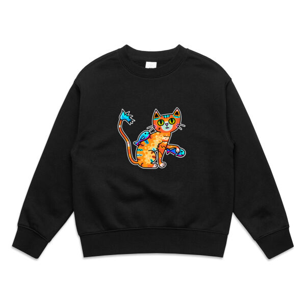 Cat&Fish - AS Colour - Kids Relax Crew Thumbnail