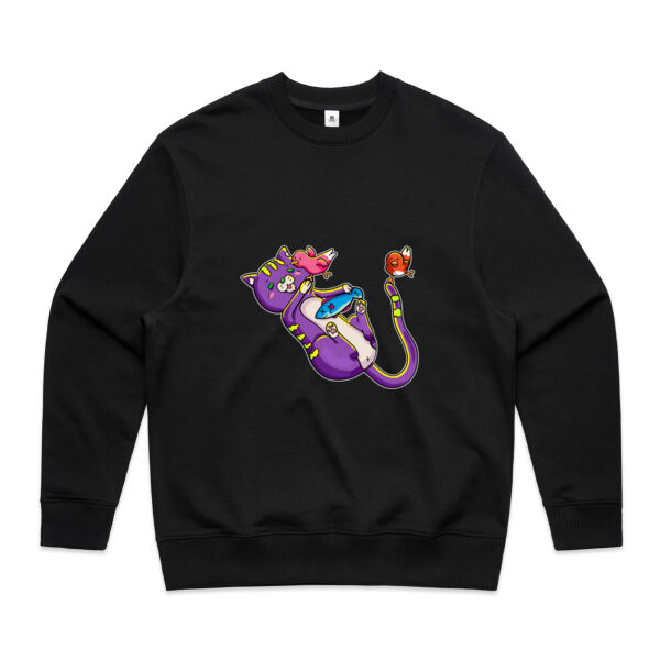 Purple Cat - AS Colour - Men's Heavy Crew Thumbnail