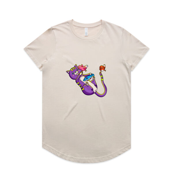 Purple Cat - AS Colour - Women's Maple Curve Tee Thumbnail