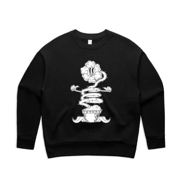 Happy Sentient Flower - AS Colour - Women's Relax Crew Thumbnail