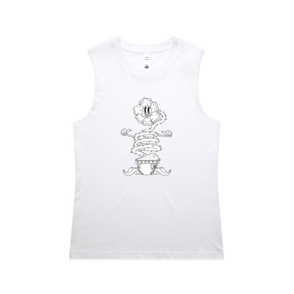 Happy Sentient Flower - AS Colour - Women's Maple Tank Thumbnail