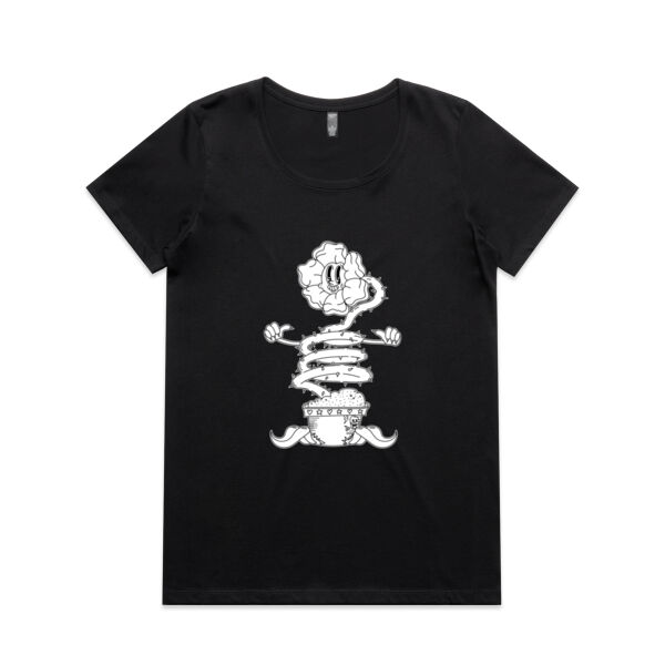 Happy Sentient Flower - AS Colour - Women's Maple Scoop Tee Thumbnail