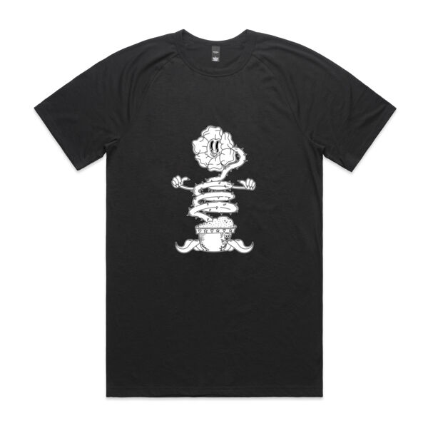Happy Sentient Flower - AS Colour - Staple Active Blend Tee Thumbnail