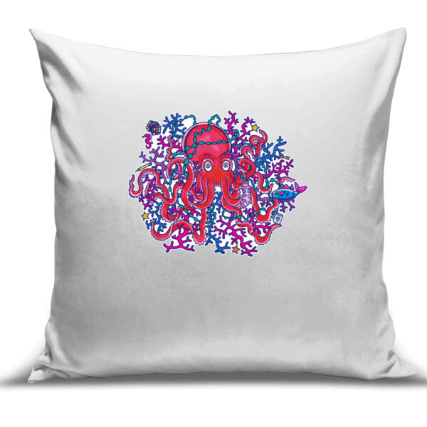 Tangled Octopus - Cushion Cover - 100% Linen Thumbnail