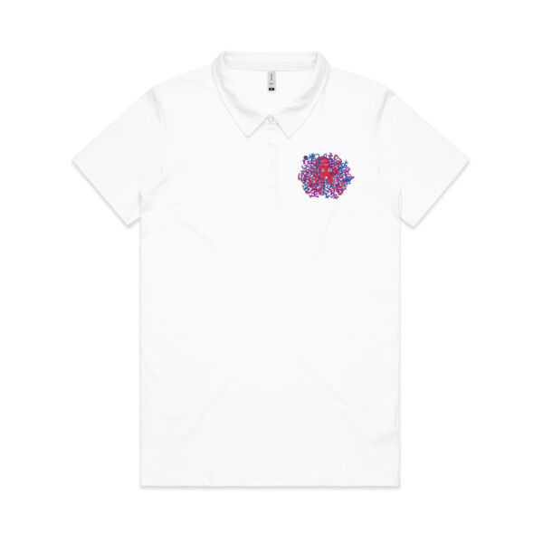 Tangled Octopus - AS Colour - Amy Womens Polo Shirt Thumbnail