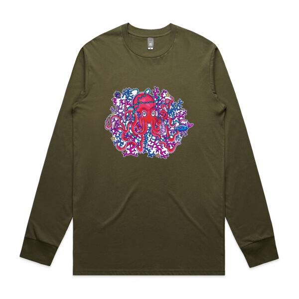 Tangled Octopus - AS Colour -  Men's Staple L/S Tee  Thumbnail