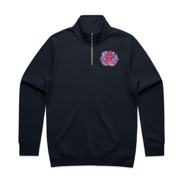 Tangled Octopus - AS Colour - Mens Stencil Half Zip  Thumbnail