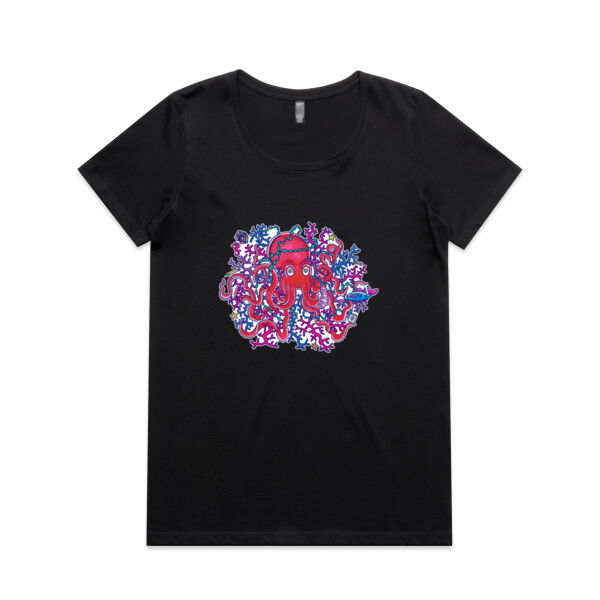 Tangled Octopus - AS Colour - Women's Maple Scoop Tee Thumbnail