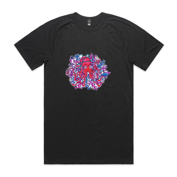 Tangled Octopus - AS Colour - Staple Active Blend Tee Thumbnail