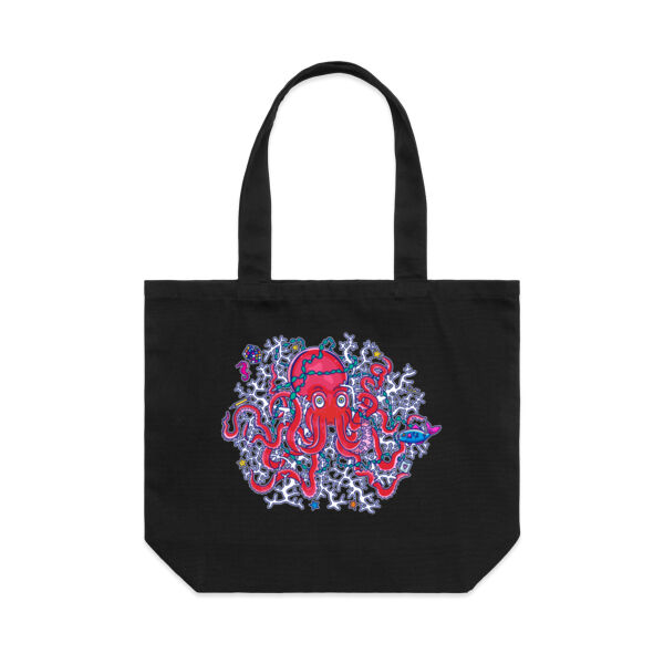 Tangled Octopus V2 - AS Colour Shoulder Tote Bag Thumbnail