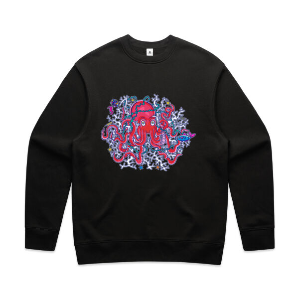 Tangled Octopus V2 - AS Colour - Men's Relax Crew Thumbnail