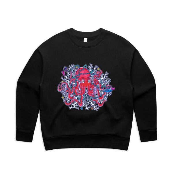 Tangled Octopus V2 - AS Colour - Women's Relax Crew Thumbnail