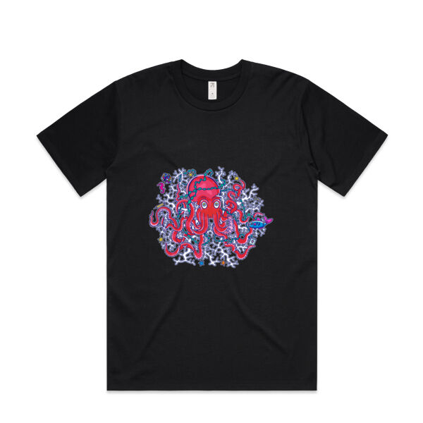 Tangled Octopus V2 - AS Colour - Mens Classic Minus Tee Thumbnail