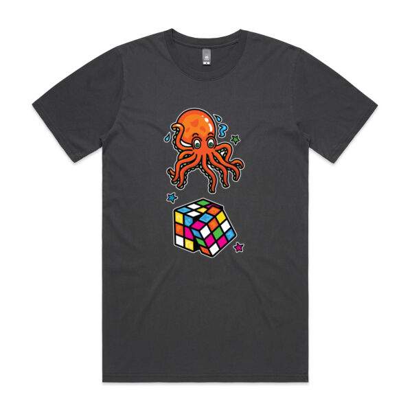 Octo Cube - Orange - AS Colour - Faded Tee Thumbnail