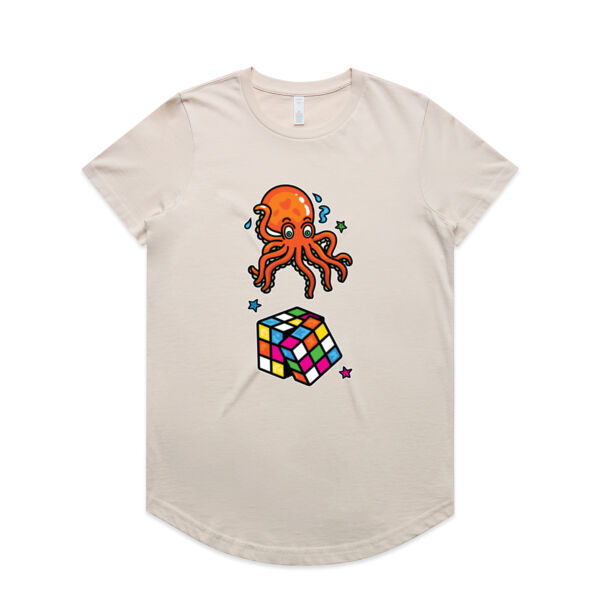 Octo Cube - Orange - AS Colour - Women's Maple Curve Tee Thumbnail