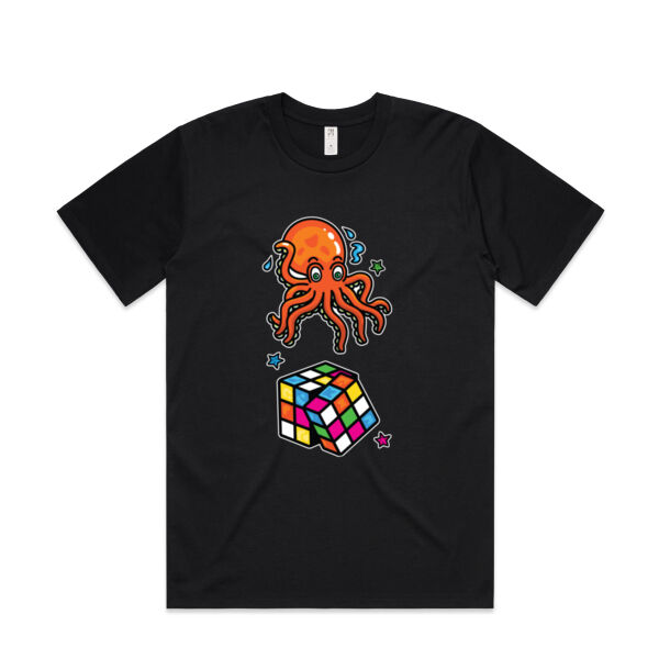 Octo Cube - Orange - AS Colour - Mens Classic Minus Tee Thumbnail