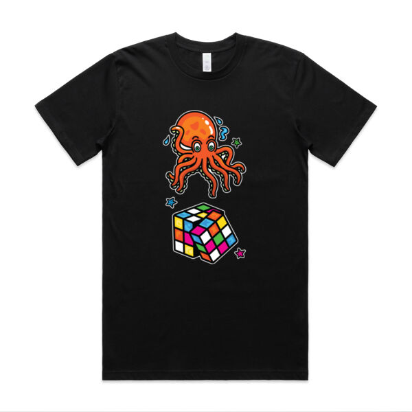 Octo Cube - Orange - AS Colour - Classic Organic Tee Thumbnail