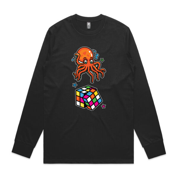 Octo Cube - Orange - AS Colour - Classic L/S Tee Thumbnail