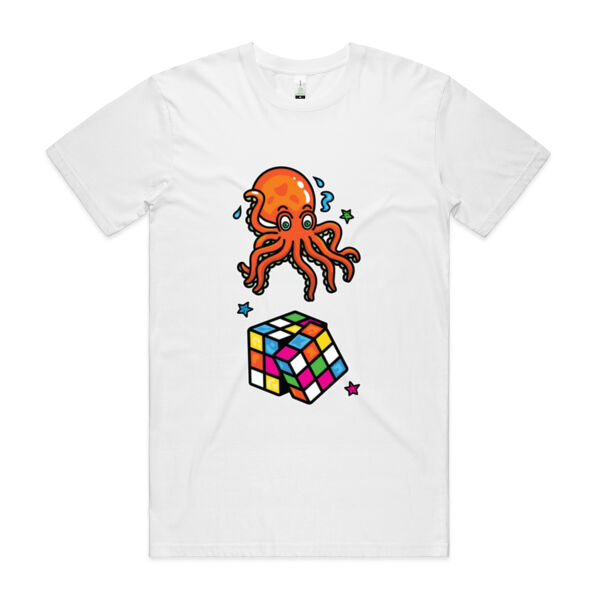 Octo Cube - Orange - AS Colour - Organic Staple Tee Thumbnail