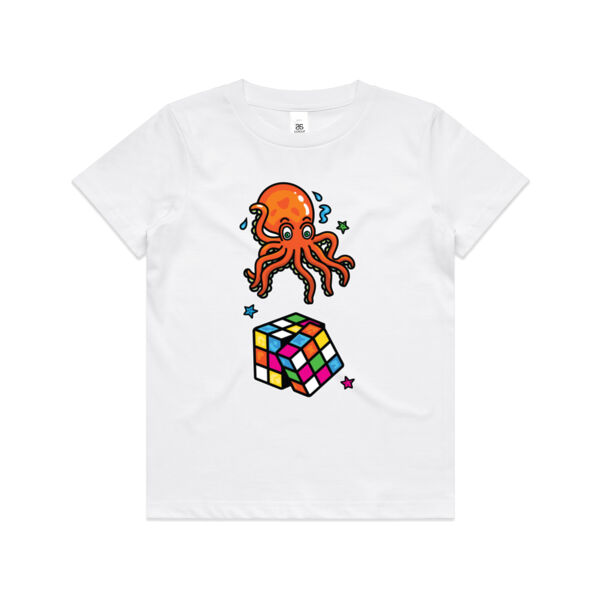 Octo Cube - Orange - AS Colour - Kids Youth Tee Thumbnail