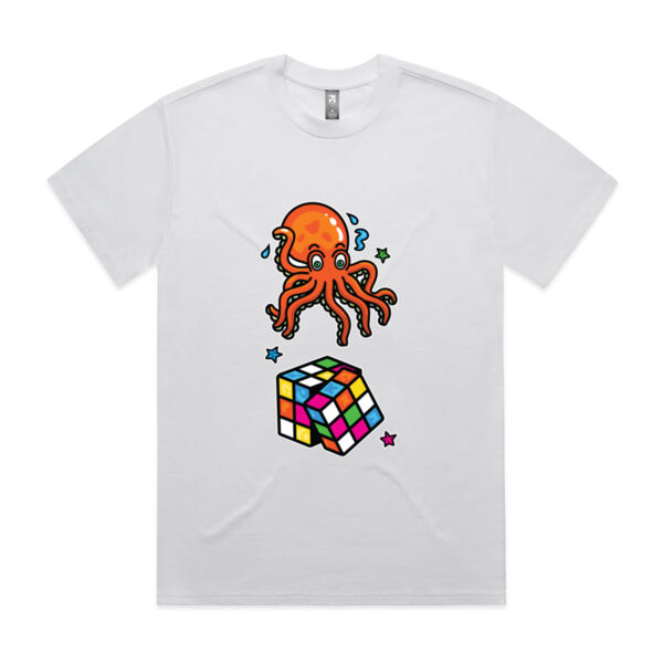 Octo Cube - Orange - AS Colour - Men's Heavy Tee Thumbnail